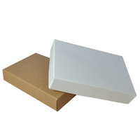 6 Macaroon & Choc Box - Smooth White Paperboard (Base, Insert & Lid)