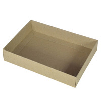 Small Slim Line Jewellery Box - Recycled Brown Paperboard (285gsm)