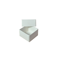 1 Macaroon & Choc Box - Smooth White Paperboard (Base & Lid)