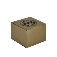 Custom Printed One Piece Cardboard Box 16868 [1 Donut & Cake] - Kraft Brown (Digital)