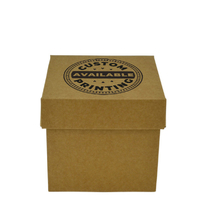Custom Printed On Lid - Two Piece Cardboard Gift Box 19276 (Base & Lid) - Kraft Brown (Digital)