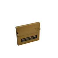 Custom Printed One Piece CD One Piece Postage & Mailing Box with Peal & Seal Tape - Kraft Brown (Digital)