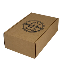Custom Printed One Piece Mailing Gift Box 21767 - Kraft Brown (Digital)