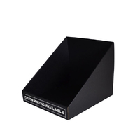 Custom Printed Self Locking Counter Display 22273 - Kraft Black (Double Sided) (White Print)