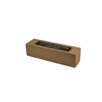 Custom Printed One Piece Single Wine Gift Box 23405 with Full Depth Lid - Kraft Brown (Digital)