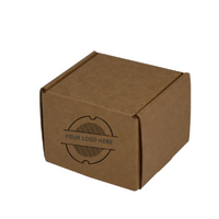 Custom Printed One Piece Mailing Gift Box 23958 with Horizontal Pad - Kraft Brown (Digital)