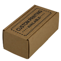Custom Printed One Piece Mailing Gift Box 24245 - Kraft Brown (Digital)
