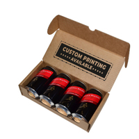 Custom Printed 4 Beer Can Shipper Box - Kraft Brown (Digital)
