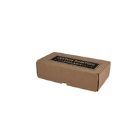 Custom Printed 2 Beer Bottle Shipping Box (Lay Down) with removable insert - Kraft Brown (Digital)