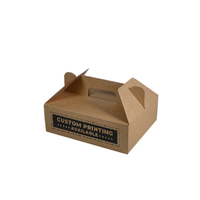 Custom Printed Small Food Delivery Box 24684 - Kraft Brown (Digital)