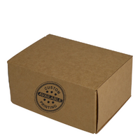 Custom Printed One Piece Mailing Gift Box 25056 - Kraft Brown (Digital)