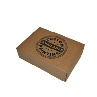 Custom Printed Small Gourmet Hamper Display Box without Window 25125 - Kraft Brown (Tray Sold Separately) (Digital)