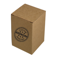 Custom Printed One Piece Mailing Gift Box 25366 - Kraft Brown (Digital)