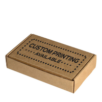 Custom Printed One Piece Mailing Gift Box 25569 - Kraft Brown (Digital)