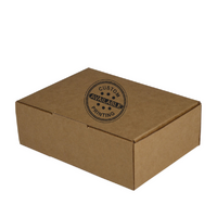 Custom Printed One Piece Mailing Gift Box 25942 - Kraft Brown (Digital)