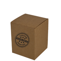 Custom Printed One Piece Mailing Gift Box 25945 - Kraft Brown (Digital)