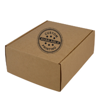 Custom Printed One Piece Mailing Gift Box 26233 - Kraft Brown (Digital)