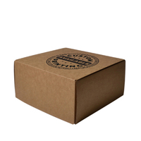 Custom Printed One Piece Mailing Gift Box 26770 - Kraft Brown (Digital)