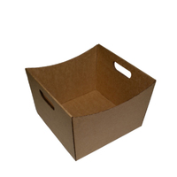 Custom Printed Large Luxe Cardboard Hamper Tray - Kraft Brown (Digital)