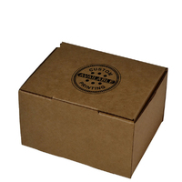 Custom Printed One Piece Mailing Gift Box 28737 - Kraft Brown (Digital)