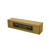 Custom Printed One Piece Wine Gift Box 7201 - Kraft Brown (Digital)