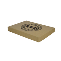 Custom Printed On Lid - A3 Two Piece Cardboard Gift Box (Base & Lid) - 50mm High - Kraft Brown (Digital)