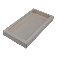 200mm Cookie Box - Gloss White One Piece Box with Clear Window - Paperboard