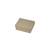 Small Slim Line Jewellery Box - Recycled Brown Paperboard (285gsm)