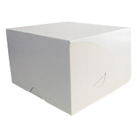 Exclusive Paperboard Cake Box 6 x 6 x 4 inches (Premium Design with Rounded Edges)