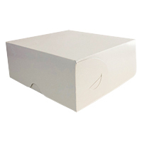 Exclusive Paperboard Cake Box 7 x 7 x 3 inches (Premium Design with Rounded Edges)