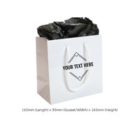 CUSTOM PRINTED - Extra Small Laminated European Gift Bag - Create Your Own Bag - Print Anywhere on Outside