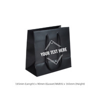 CUSTOM PRINTED - Extra Small Laminated European Gift Bag - Create Your Own Bag - Print Anywhere on Outside