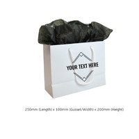 CUSTOM PRINTED - Small Laminated European Gift Bag - Create Your Own Bag - Print Anywhere on Outside