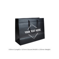 CUSTOM PRINTED - Medium Laminated European Gift Bag - Create Your Own Bag - Print Anywhere on Outside