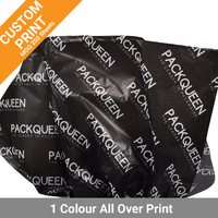 Custom Printed Tissue Paper - 1 Colour Solid Print on White Tissue Paper - Reversed Out Artwork