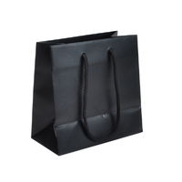 Petite Black Matte Laminated Paper Carry Bags (200PK)