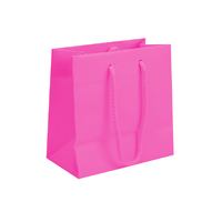Petite Hot Pink Matte Laminated Paper Carry Bags (200PK)