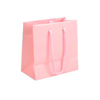 Petite Pale Pink Matte lLaminate Paper Carry Bags (200PK)